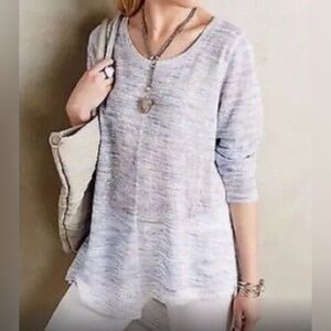 Anthropologie Akemi + Kin Ezri Asymmetrical Hem Sweater Top.